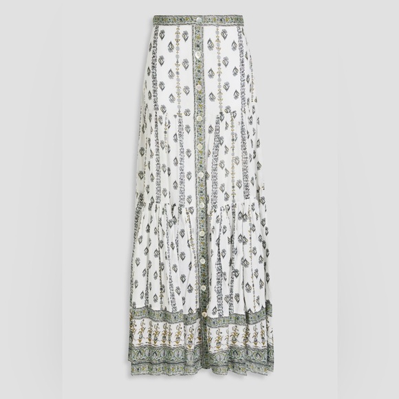 Veronica Beard Dresses & Skirts - Veronica Beard Sundance Tiered Printed Ramie Maxi Skirt – Size 4 – Boho Floral